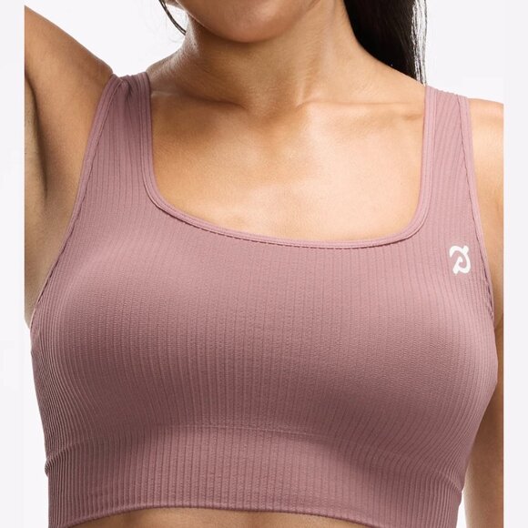 NWT, Peloton, Apparel, Seamless Square Neck Bra, Rose Taupe, XS/S - Picture 4 of 6
